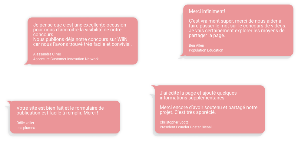 Les témoignages