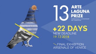 13. Arte Laguna Prize NEW DEADLINE > 19/12/2018