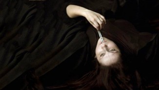 An upside down portrait