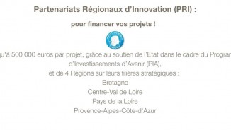 Appel à projets : Partenariats régionaux d’innovation (PRI)